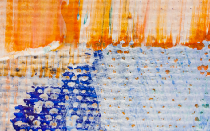 Paint stroke abstract art