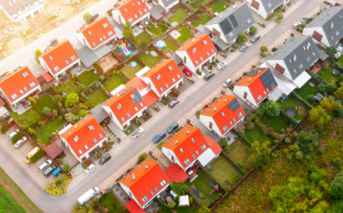Suburb Bird eye view