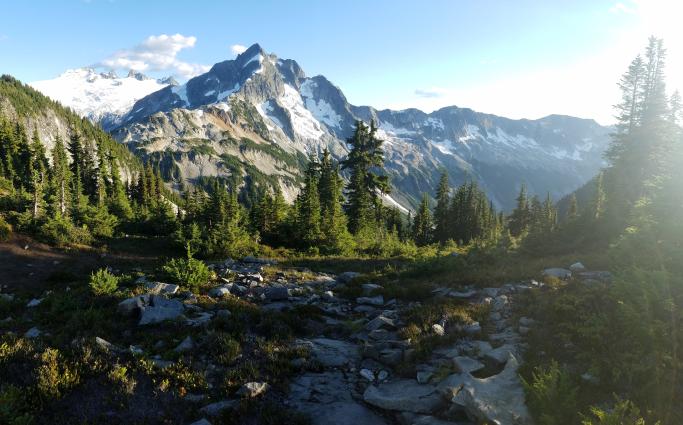 Mountains in the distance