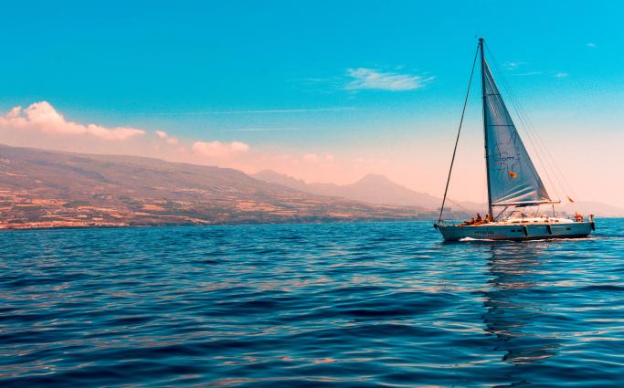 Sailboat on the sea