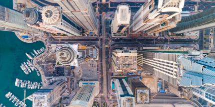 View from above Skyscrapers