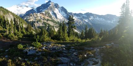 Mountains in the distance