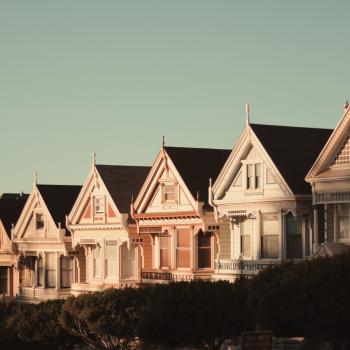 Victorian houses in a row