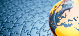 Globe on Puzzle