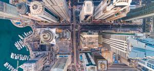 View from above Skyscrapers
